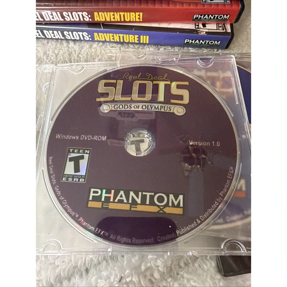 Lot Of 10 Slots PC CD-ROM Games Reel Deal Casino & WMS Slots Phantom Vintage